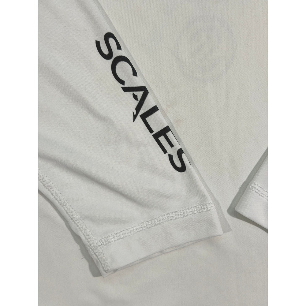 Scales Gear Men's Silver King Performance Fishing Shirt Large White SPF 50 - Picture 5 of 10